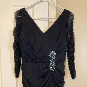 Navy blue long sleeved dress size 4